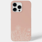 Retro Wildflower Blush Roze Case-Mate iPhone Case (Achterkant)