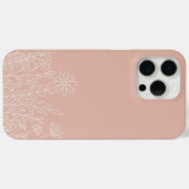 Retro Wildflower Blush Roze Case-Mate iPhone Case (Achterkant (horizontaal))