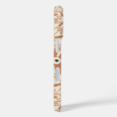 Retro Wildflower Large Scale Floral Terracotta Case-Mate iPhone Case (Achterkant / Rechts)
