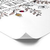 Retro Wildflower Mental Health Problemen Awareness Poster (Hoek)