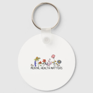  Retro Wildflower Mental Health S Awareness Sleutelhanger