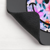 Retro Wildflower Smile Face Floral Lover Happy Fac Muismat (Hoek)