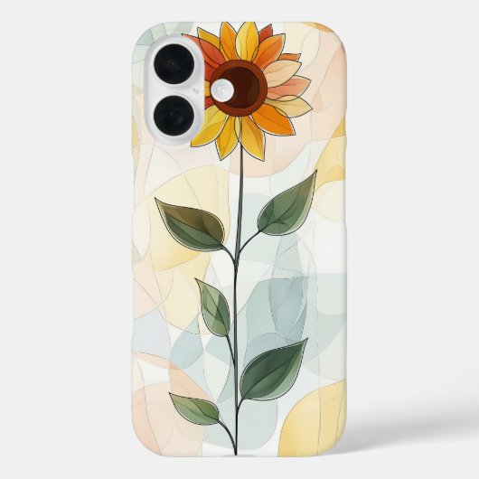 Retro Wildflower Stalk Case-Mate iPhone Case (Achterkant)