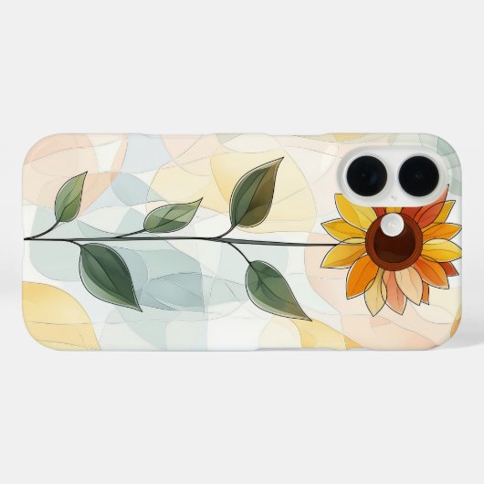 Retro Wildflower Stalk Case-Mate iPhone Case (Achterkant (horizontaal))