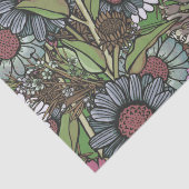 Retro Wildflower Winter Garden Tissuepapier (Detail)