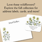 Retro Wildflowers Personalized Sage Botanical Post-it® Notes