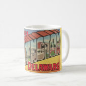 Retro Wilmington Delaware Mug Koffiemok (Voorkant rechts)