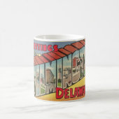Retro Wilmington Delaware Mug Koffiemok (Center)
