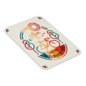 Retro Wilmington Fietsroute Magneet (Rechterzijde)