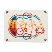 Retro Wilmington Fietsroute Magneet (Horizontaal)