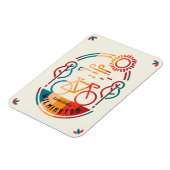 Retro Wilmington Fietsroute Magneet (Linkerzijde)