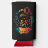 Retro Wilmington Fietsroute Seltzer Blikjeskoeler (Achterkant)