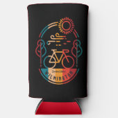 Retro Wilmington Fietsroute Seltzer Blikjeskoeler (Voorkant)