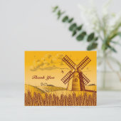 Retro Windmill Briefkaart (Staand voorkant)