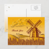 Retro Windmill Briefkaart (Voorkant / Achterkant)