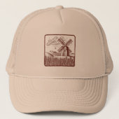 Retro Windmill Trucker Pet (Voorkant)