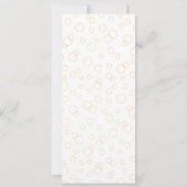 Retro Wine Fles Bridal Shower Invitation II Kaart (Achterkant)