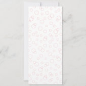 Retro Wine Fles Bridal Showuitnodiging Kaart (Achterkant)