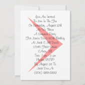 Retro Wink Surprise Winks w/ Rhyme Invitations Par Kaart (Achterkant)