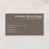 Retro, winkel foto - Visitekaartje (Achterkant)