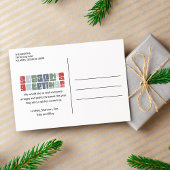 Retro Winking Kerstman Seizoen Groet Kerstmis Feestdagenkaart