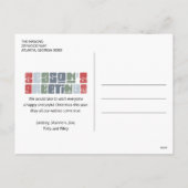 Retro Winking Kerstman Seizoen Groet Kerstmis Feestdagenkaart (Achterkant)