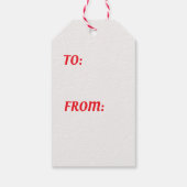 Retro Winking Santa Claus Kerstmis Cadeaulabel (Achterkant)