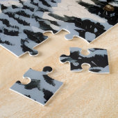 Retro Winter Cityscape Legpuzzel (Zijkant)