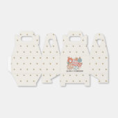 Retro Winter Kerstmis verjaardagsfeestje Bedankdoosjes (Uitgevouwen)