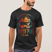 Retro Winter Park Ski Avontuur T-shirt (Voorkant)