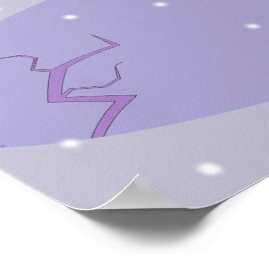 Retro Winter Ski Resort Poster (Hoek)