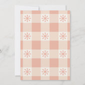 Retro Winter Snowflakes Dream Vision Board Party Kaart (Achterkant)