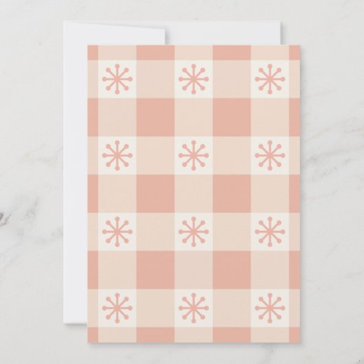 Retro Winter Snowflakes Dream Vision Board Party Kaart (Achterkant)