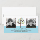 Retro Winter Vakantie Fotokaart Feestdagenkaart (Voorkant / Achterkant)