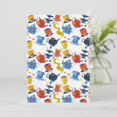 Retro Winter Whimsical Tea Party Aankondiging (Staand voorkant)