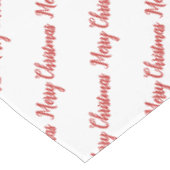 Retro Winter Wit Patroon Vrolijk Kerstfeest Tafelkleed (Gekanteld)