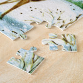 retro Winterhert Legpuzzel (Zijkant)