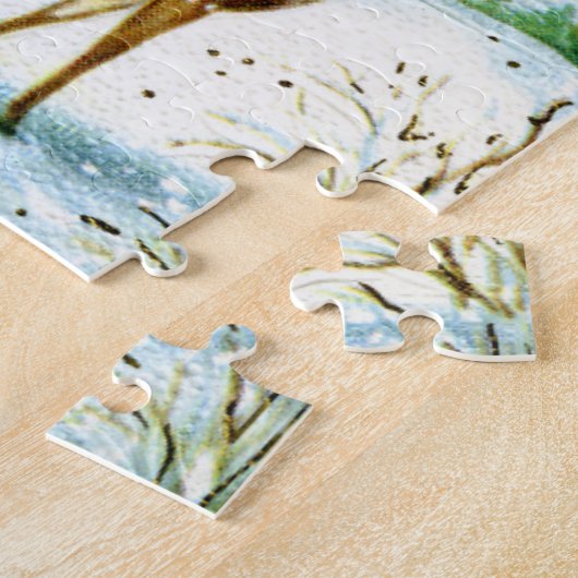 retro  Winterhert Legpuzzel (Zijkant)