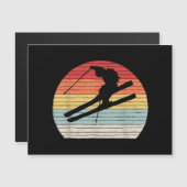 Retro Wintersport Skiën (Voorkant / Achterkant)