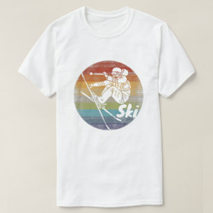 retro wintersport skisport t-shirt