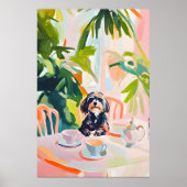 Retro Wirehaired Pointing Griffon Poster (Voorkant)