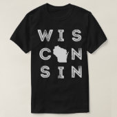 Retro Wisconsin Home State Midwest Up Nort T-shirt (Design voorkant)