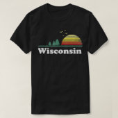Retro Wisconsin State Park WI Home Design T-shirt (Design voorkant)