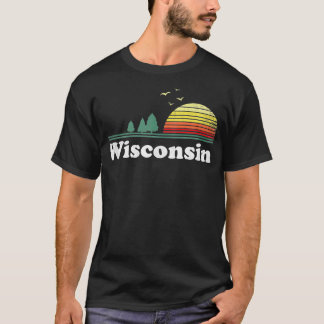 Retro Wisconsin State Park WI Home Design T-shirt