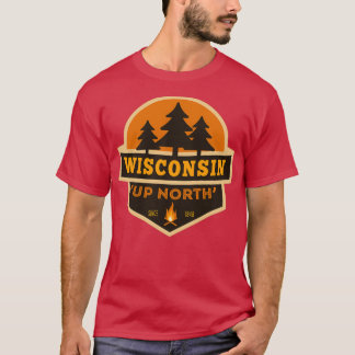 Retro Wisconsin Up North T-shirt