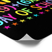 Retro Wiskunde Formule 100 dagen schoolleraar jong Poster (Hoek)