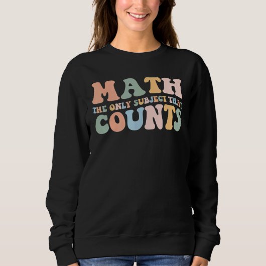 Retro Wiskunde het enige onderwerp dat mathematisc Trui (Voorkant)