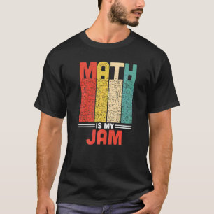 Retro Wiskunde Is Mijn Jam Vintage Wetenschap Wis T-shirt