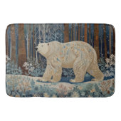 Retro wit beer boho winterbos badmat (Voorkant)