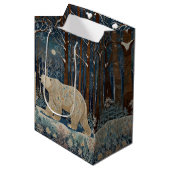 Retro wit beer boho winterbos medium cadeauzakje (Voorkant Gekanteld)